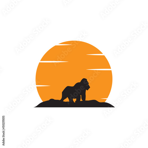 king kong logo and vector template