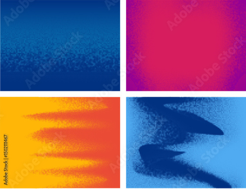 Circles halftone abstract halftone background vector illustration