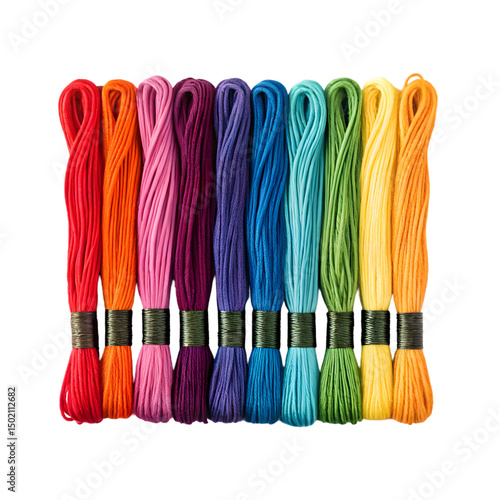 Wallpaper Mural colorful beads on white background Torontodigital.ca