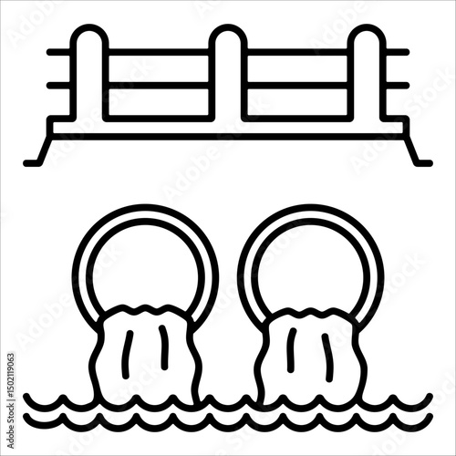 Culvert  Icon Element For Design