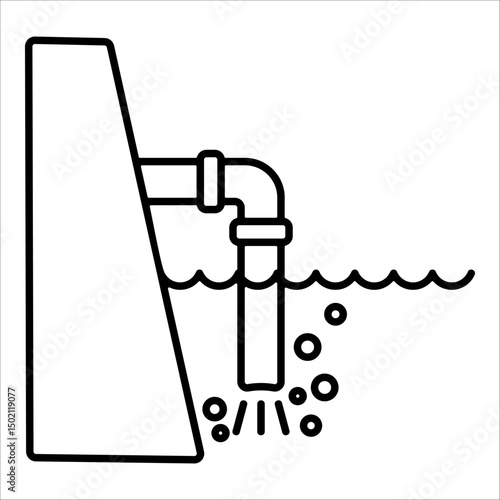 Drainage  Icon Element For Design