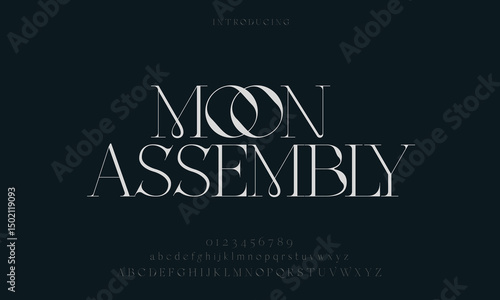 Moon Assembly – Elegant Serif Display Font with Lunar Motif