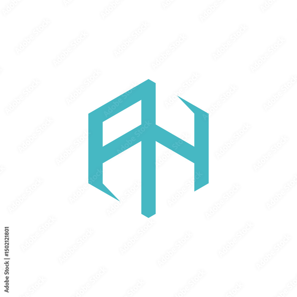 Fototapeta premium Initial AH letter logo