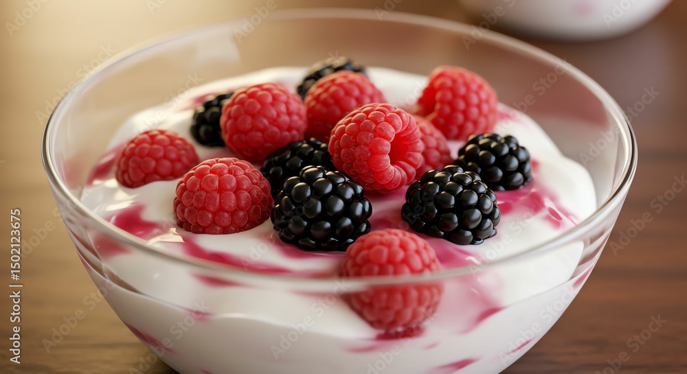 Berry Parfait in Glass Bowl Berry Parfait in Glass Bowl