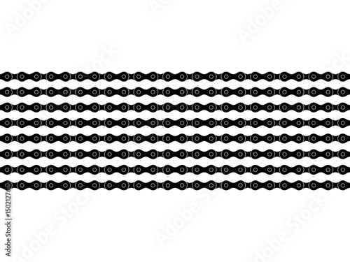 Motorcycle Chain Motifs Pattern, can use for Decoration, Ornate, Background, Wallpaper, Cover, Textile, Carpet, Wrapping, Print, ect. Vector Illustration