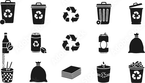 recycle bin with recycle symbol