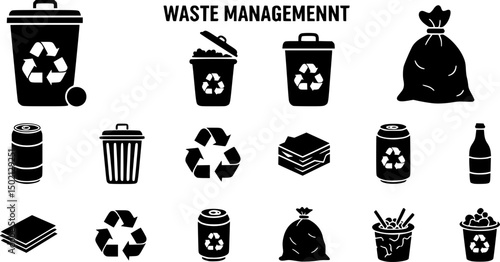 recycle bin with recycle symbol