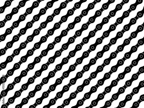 Motorcycle Chain Motifs Pattern, can use for Decoration, Ornate, Background, Wallpaper, Cover, Textile, Carpet, Wrapping, Print, ect. Vector Illustration