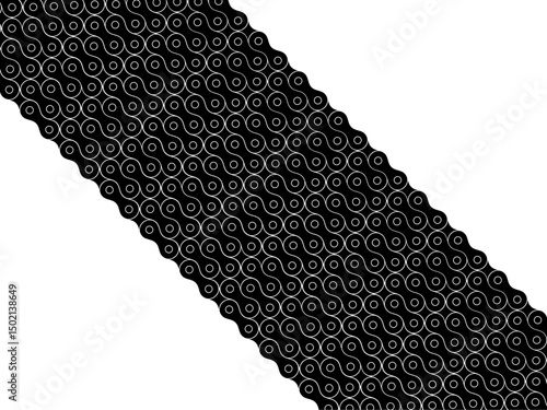 Motorcycle Chain Motifs Pattern, can use for Decoration, Ornate, Background, Wallpaper, Cover, Textile, Carpet, Wrapping, Print, ect. Vector Illustration