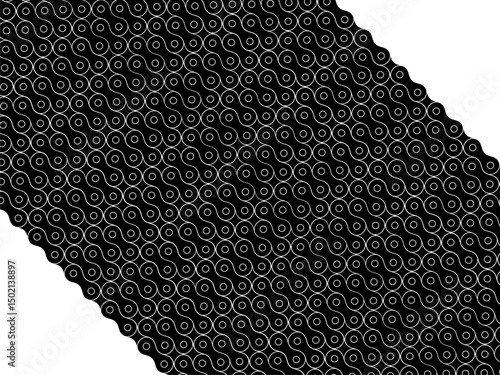 Motorcycle Chain Motifs Pattern, can use for Decoration, Ornate, Background, Wallpaper, Cover, Textile, Carpet, Wrapping, Print, ect. Vector Illustration