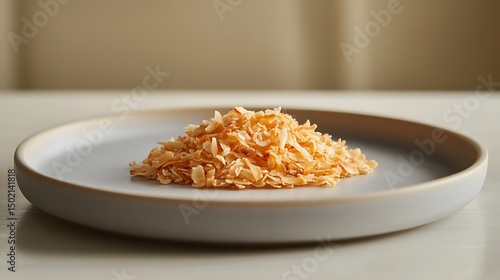Dried Flaked Ingredient on a Plate