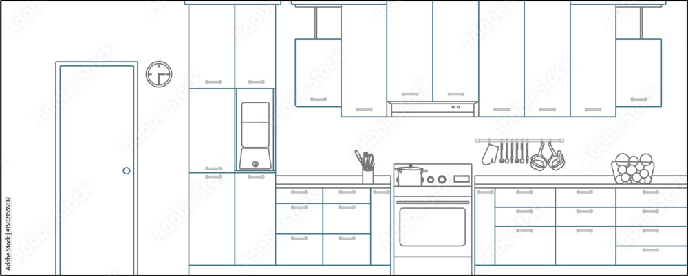 vector illustration sketch image silhouette design architecture interior section building residential building vector illustration sketch image silhouette design architecture interior section building residential building