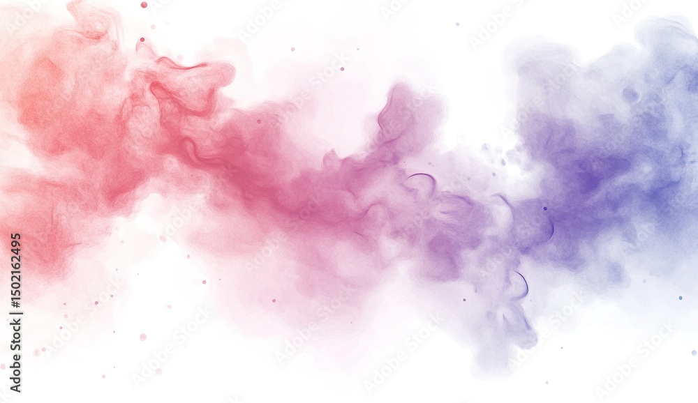 Fototapeta premium Abstract swirls of pastel colors on white