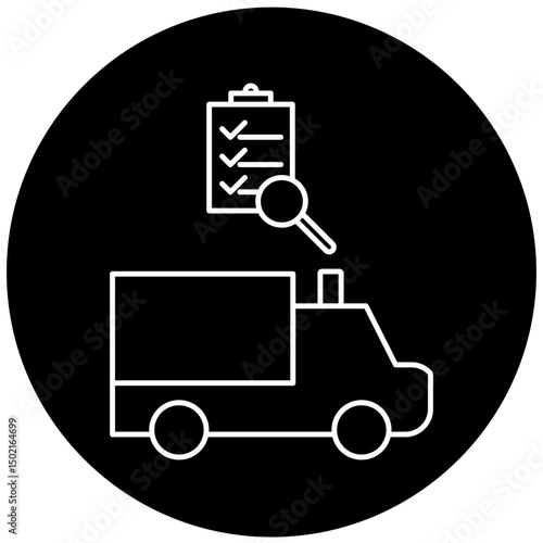 ambulance inspection icon design