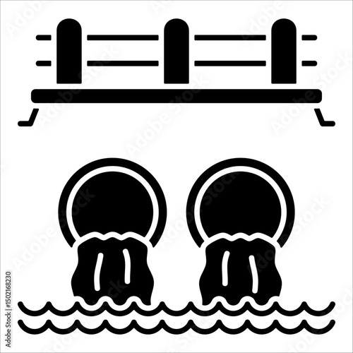 Culvert  Icon Element For Design