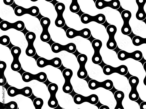 Motorcycle Chain Motifs Pattern, can use for Decoration, Ornate, Background, Wallpaper, Cover, Textile, Carpet, Wrapping, Print, ect. Vector Illustration