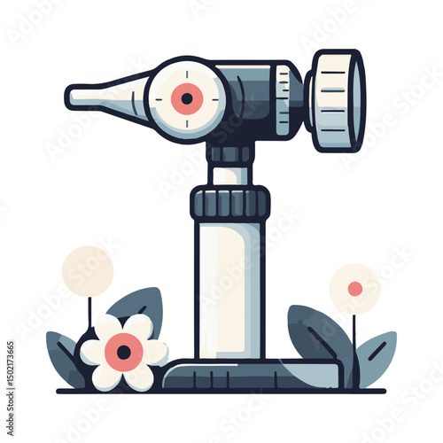 
ear examination tool illustration design