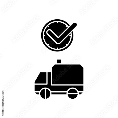 ambulance icon design on time