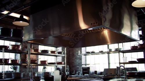 Culinary Canvas Captivating Still Life Of Professional Industrial Kitchen Space