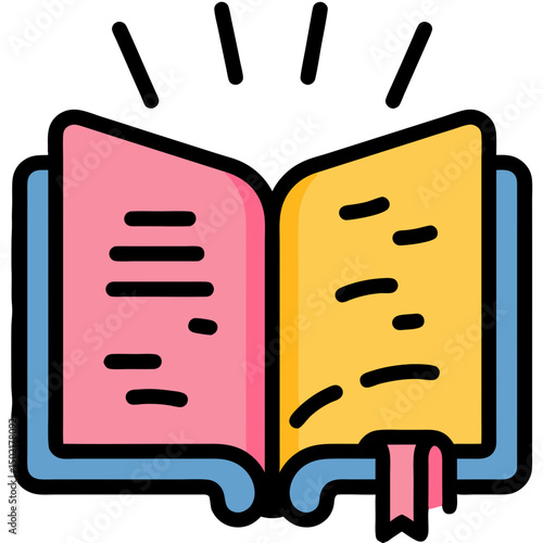 Open Book Knowledge Education Icon