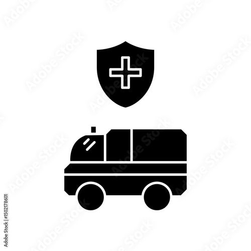 protected ambulance icon design