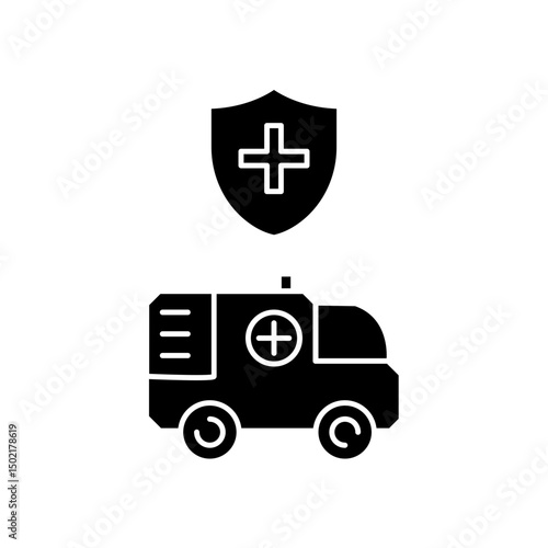 protected ambulance icon design