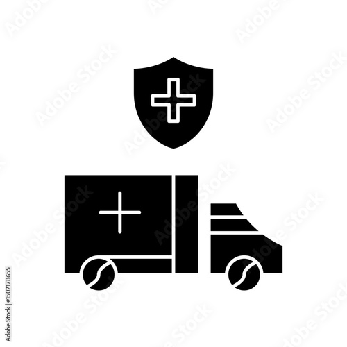 protected ambulance icon design