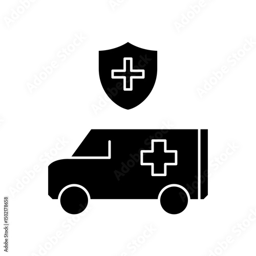 protected ambulance icon design