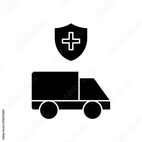 protected ambulance icon design