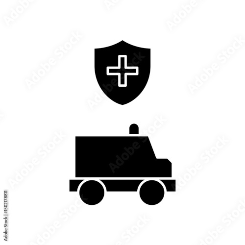 protected ambulance icon design