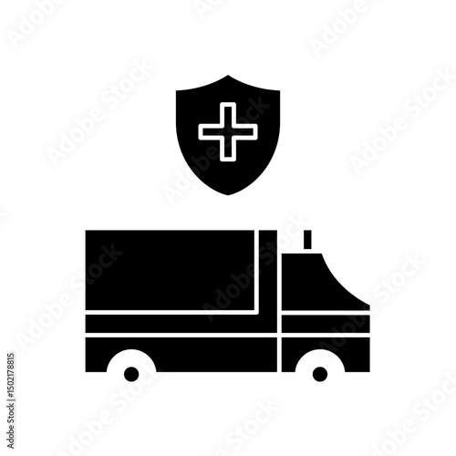 protected ambulance icon design