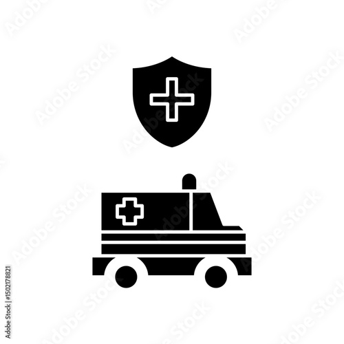 protected ambulance icon design