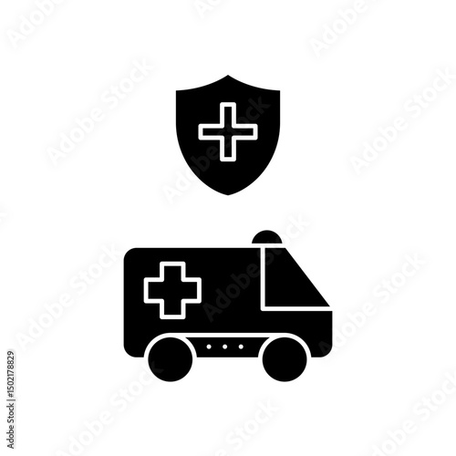 protected ambulance icon design