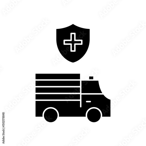 protected ambulance icon design