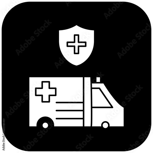  protected ambulance icon design