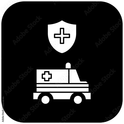  protected ambulance icon design