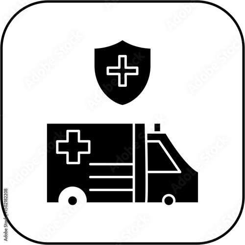 protected ambulance icon design