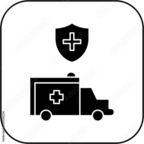 protected ambulance icon design
