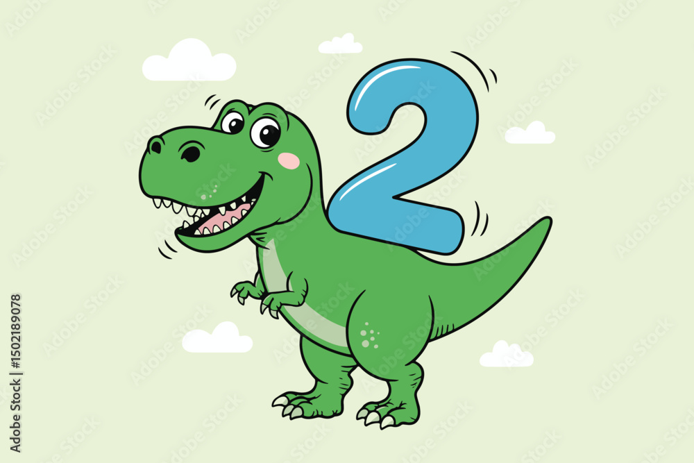 Obraz premium dinosaur silhouette Vector
