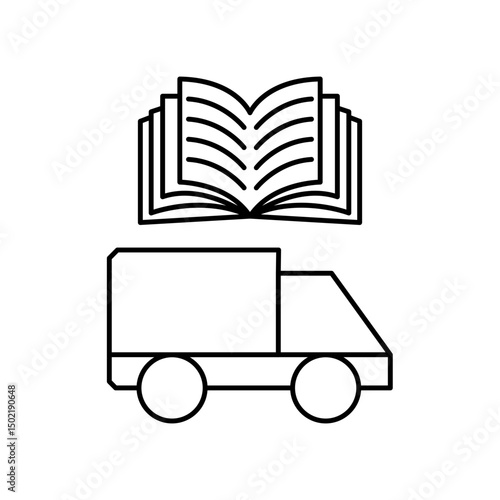 car ambulance manual book icon design