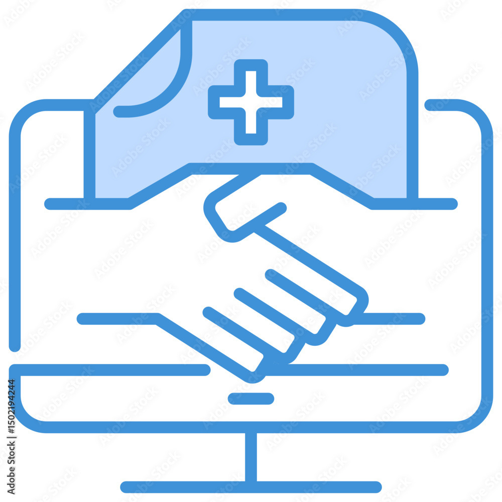 Fototapeta premium Collaborative Medicine Icon