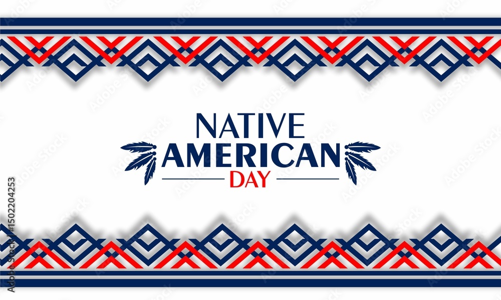 Native American Day Wallpaper with Traditional colors and Design, American heritage day vector backdrop
Native American Day Wallpaper with Traditional colors and Design, American heritage day vector backdrop