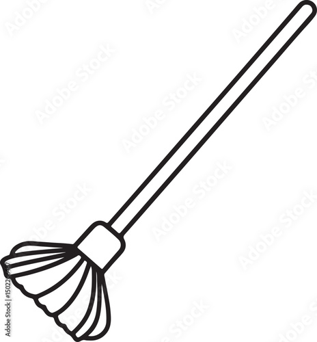 vector-art-of-a-swiffer-style-mop--clean-lines-and_traced