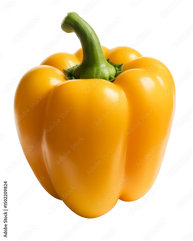 yellow bell pepper isolated on white background yellow bell pepper isolated on white background