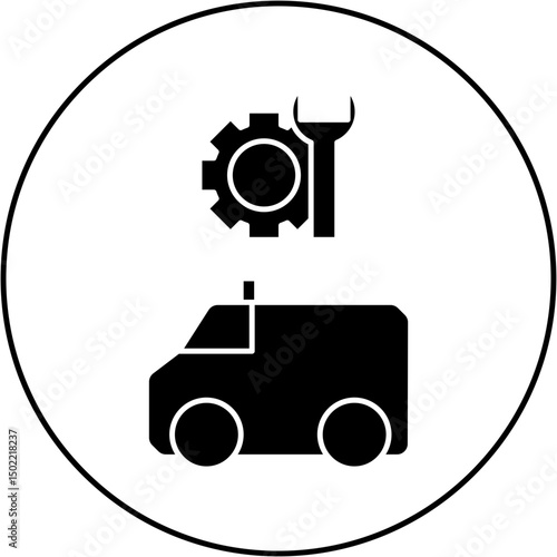 ambulance repair icon design
