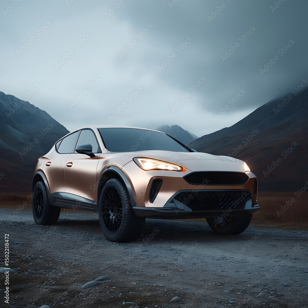 Obraz premium Car wallpaper render