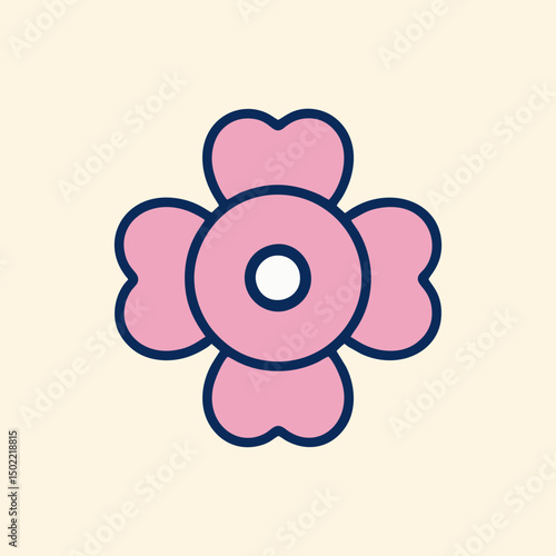 Unique flower logo design capturing elegance and innovative flair in professional branding solutions.