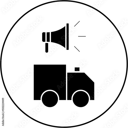 ambulance speaker icon design