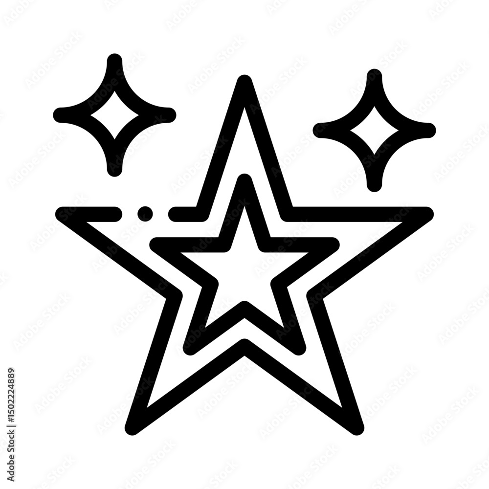 Obraz premium sparkle line icon