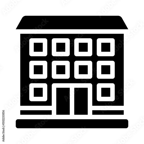 apartment glyph icon